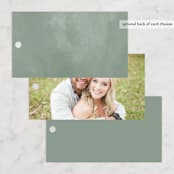 "Gilded Woodland" - Wedding Favor Tags in Fern by Kristie Kern - Back of Card Options
