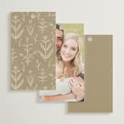 "Perennial" - Wedding Favor Tags in Cotton by Amy Kross - Back of Card Options
