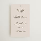 "Manuet" - Wedding Favor Tags in Vanilla by Petra Kern - Front