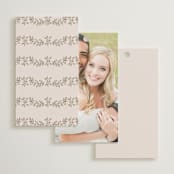 "Manuet" - Wedding Favor Tags in Vanilla by Petra Kern - Back of Card Options