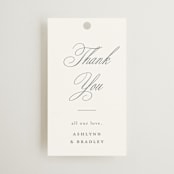 "Formally" - Wedding Favor Tags in Mist by Sarah Brown - Front
