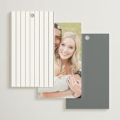"Formally" - Wedding Favor Tags in Mist by Sarah Brown - Back of Card Options