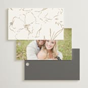 "Here With You" - Wedding Favor Tags in Classic Bride by Design Lotus - Back of Card Options