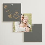 "raffiné" - Wedding Favor Tags in Obsidian by Benita Crandall - Back of Card Options