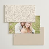 "Trailing Vines" - Wedding Favor Tags in Almond by Erin L. Wilson - Back of Card Options
