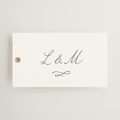 "signature monogram" - Wedding Favor Tags in Sage by Sara Hicks Malone - Front