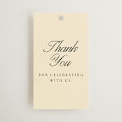 "Elegant and Formal" - Wedding Favor Tags in Sunshine by Jen Ramsey - Front