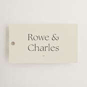 "monogram edit" - Wedding Favor Tags in Sandstone by Sara Hicks Malone - Front