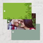 "Fling" - Wedding Favor Tags in Leaf by Andrea Mentzer - Back of Card Options