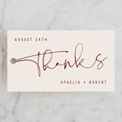 "Millennial" - Wedding Favor Tags in Rose by Hooray Creative - Front