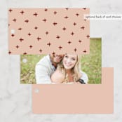 "Millennial" - Wedding Favor Tags in Rose by Hooray Creative - Back of Card Options