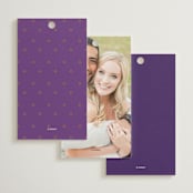 "Whole New World from Disney's Aladdin" - Wedding Favor Tags in Aubergine by Creo Study - Back of Card Options