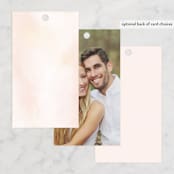 "Diamond Blush" - Wedding Favor Tags in Rose by Susan Moyal - Back of Card Options