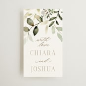 "Lovely" - Wedding Favor Tags in Moss by Petra Kern - Front