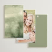 "Lovely" - Wedding Favor Tags in Moss by Petra Kern - Back of Card Options