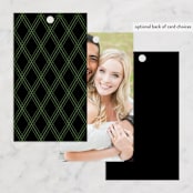 "Heirloom Roses" - Wedding Favor Tags in Ebony by Jill Means - Back of Card Options
