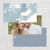 "Reverie" - Wedding Favor Tags in Periwinkle by Sara Hicks Malone - Back of Card Options