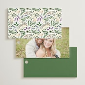 "Sierra" - Wedding Favor Tags in Spruce by Paper Sun Studio - Back of Card Options