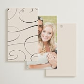 "Sibonie" - Wedding Favor Tags in Ivory by Melanie Kosuge - Back of Card Options