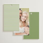 "Palm Monogram" - Wedding Favor Tags in Leaf by Olivia Raufman - Back of Card Options
