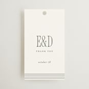 "ris al’amande" - Wedding Favor Tags in Sugar by chocomocacino - Front