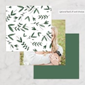 "Floral Wreath" - Wedding Favor Tags in Fresh by Kelly Schmidt - Back of Card Options