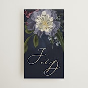 "After Midnight" - Wedding Favor Tags in Jewel by Susan Moyal - Front
