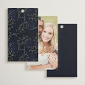 "After Midnight" - Wedding Favor Tags in Jewel by Susan Moyal - Back of Card Options