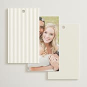 "Pearls" - Wedding Favor Tags in Silk by mo kelley - Back of Card Options