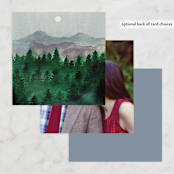 "Adventure Awaits" - Wedding Favor Tags in Smoke by Elly - Back of Card Options