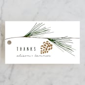 "Rustic Wedding" - Wedding Favor Tags in Pine by Susan Brown - Front