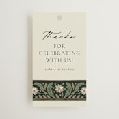 "Frame" - Wedding Favor Tags in Emerald by Jen Owens - Front