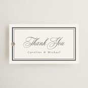 "Lustre" - Wedding Favor Tags in Cloud by Nicole Walsh - Front