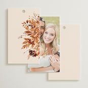 "Wedding in Aspen" - Wedding Favor Tags in Rust by Chris Griffith - Back of Card Options
