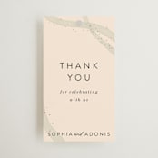 "Stefana" - Wedding Favor Tags in Linen by Maria Hilas-Louie - Front