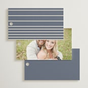 "Ritzy" - Wedding Favor Tags in French Blue by Nicoletta Savod - Back of Card Options