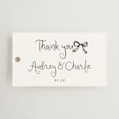 "quirky fun" - Wedding Favor Tags in Tuxedo by Cass Loh - Front