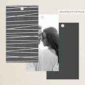"Geo Chic" - Wedding Favor Tags in Charcoal by Hooray Creative - Back of Card Options