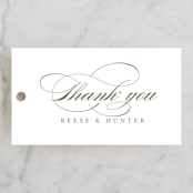 "Valencay" - Wedding Favor Tags in Silk by chocomocacino - Front