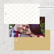"Valencay" - Wedding Favor Tags in Silk by chocomocacino - Back of Card Options