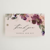 "Fleur" - Wedding Favor Tags in Blush by Lori Wemple - Front