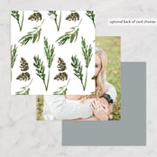 "On the Slopes" - Wedding Favor Tags in Fog by Mere Paper - Back of Card Options