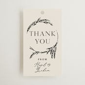 "Locket" - Wedding Favor Tags in Pearl by Erin L. Wilson - Front