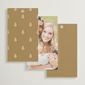 "Elegant Henna" - Wedding Favor Tags in Champagne by Oma N. Ramkhelawan - Back of Card Options
