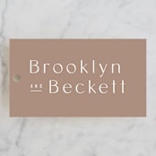 "Cordelle" - Wedding Favor Tags in Fawn by Kristie Kern - Front
