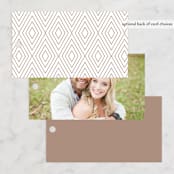 "Cordelle" - Wedding Favor Tags in Fawn by Kristie Kern - Back of Card Options