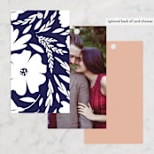 "Romantic Watercolor Flora" - Wedding Favor Tags in Dhalia by Petra Kern - Back of Card Options