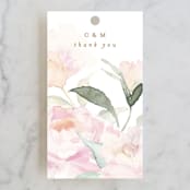 "beautiful peonies" - Wedding Favor Tags in Spring by Phrosné Barwood - Front