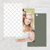 "Modern Bookmark" - Wedding Favor Tags in Cactus by Jill Means - Back of Card Options