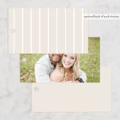 "Surround" - Wedding Favor Tags in Ivory by Brianne Larsen - Back of Card Options